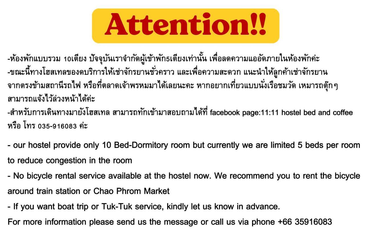 11:11 Hostel Phra Nakhon Si Ayutthaya Exteriör bild